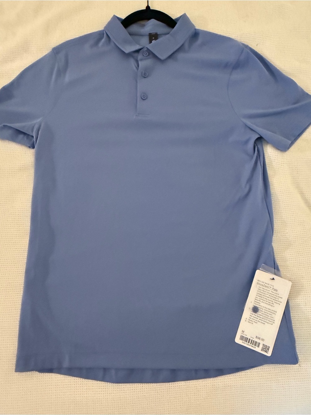 NWT Lululemon ShowZero Slim-Fit Polo Men’s M Light Blue $98 Retail